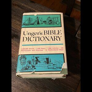 Unger's Bible Dictionary Thumb Indexed Hardcover Book 13th Printing Revised 1966